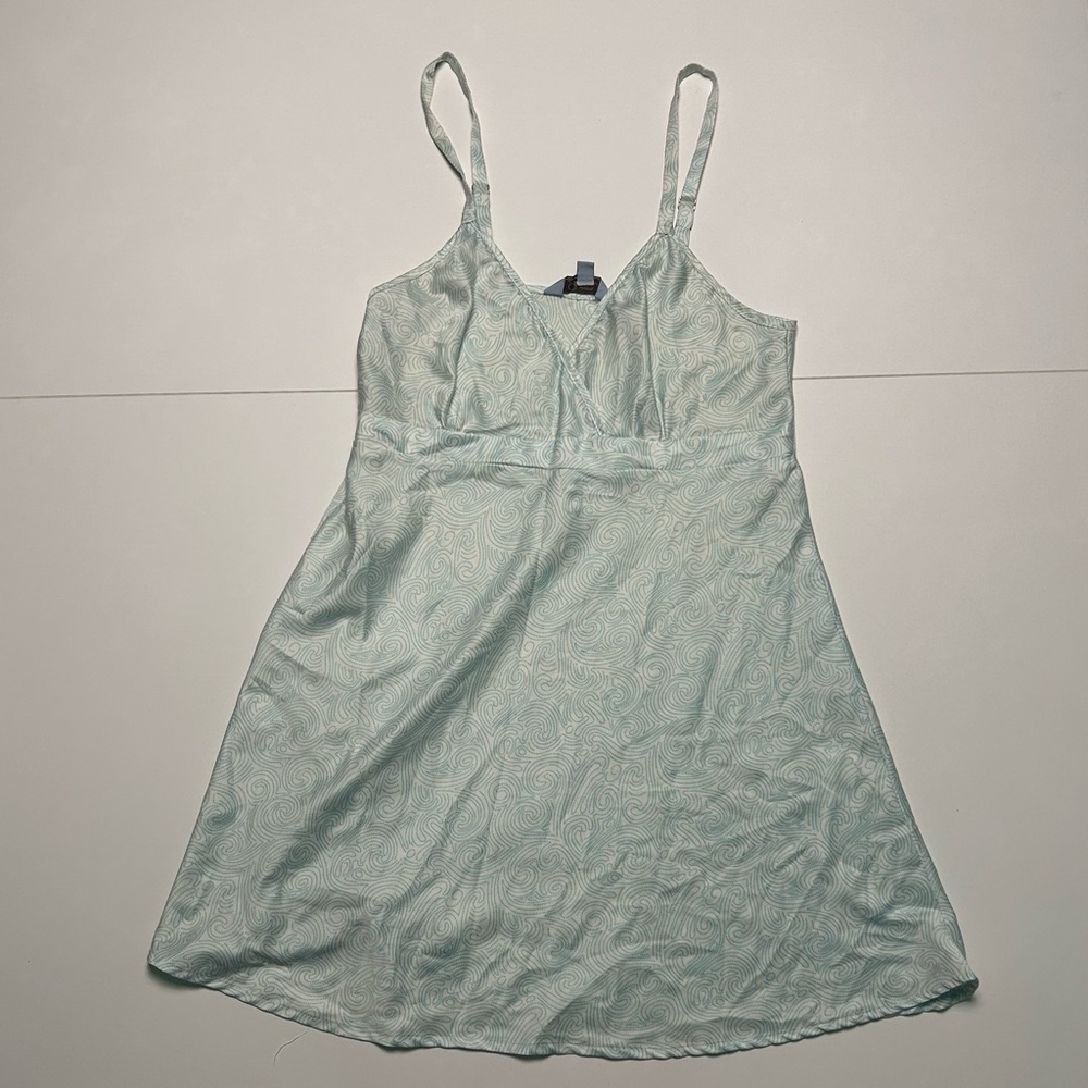 Light Blue Sleeveless Slip On Dress